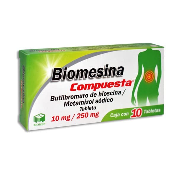 Biomesina Compuesta C/10 Tabs. 10/250 Mg.