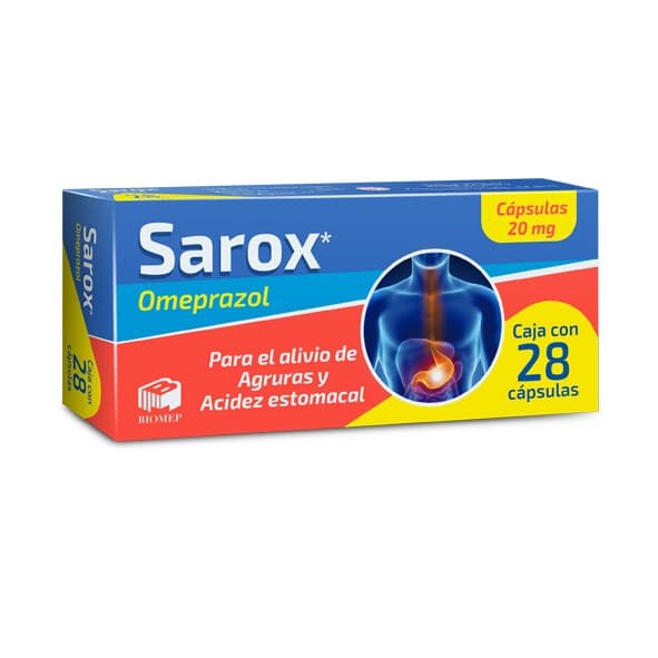 Sarox C/ 28 Caps. 20 Mg.