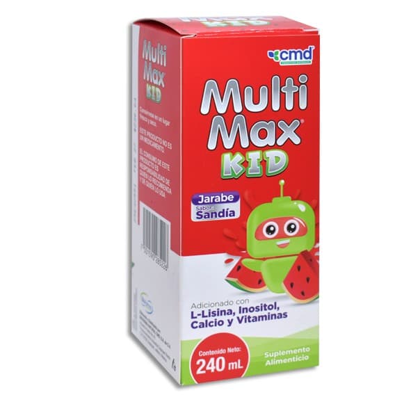 Multimax Kid Jarabe Sabor Sandia Fco. 240 Ml.