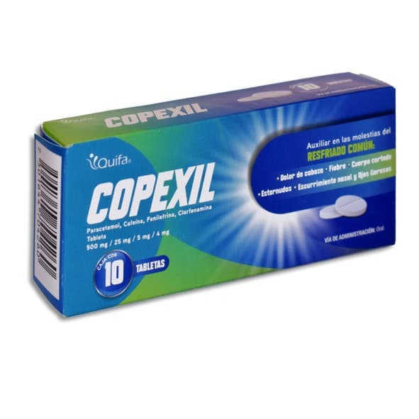 Copexil C/10 Tabs. 500/25/5/4 Mg.