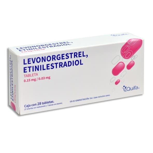 Levonorgestrel/etinilestradiol (quifa) C/28 Tabs. 0.15/0.03 Mg