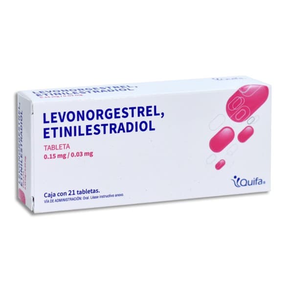 Levonorgestrel/etinilestradiol (quifa) C/21 Tabs 0.15/0.03 Mg.