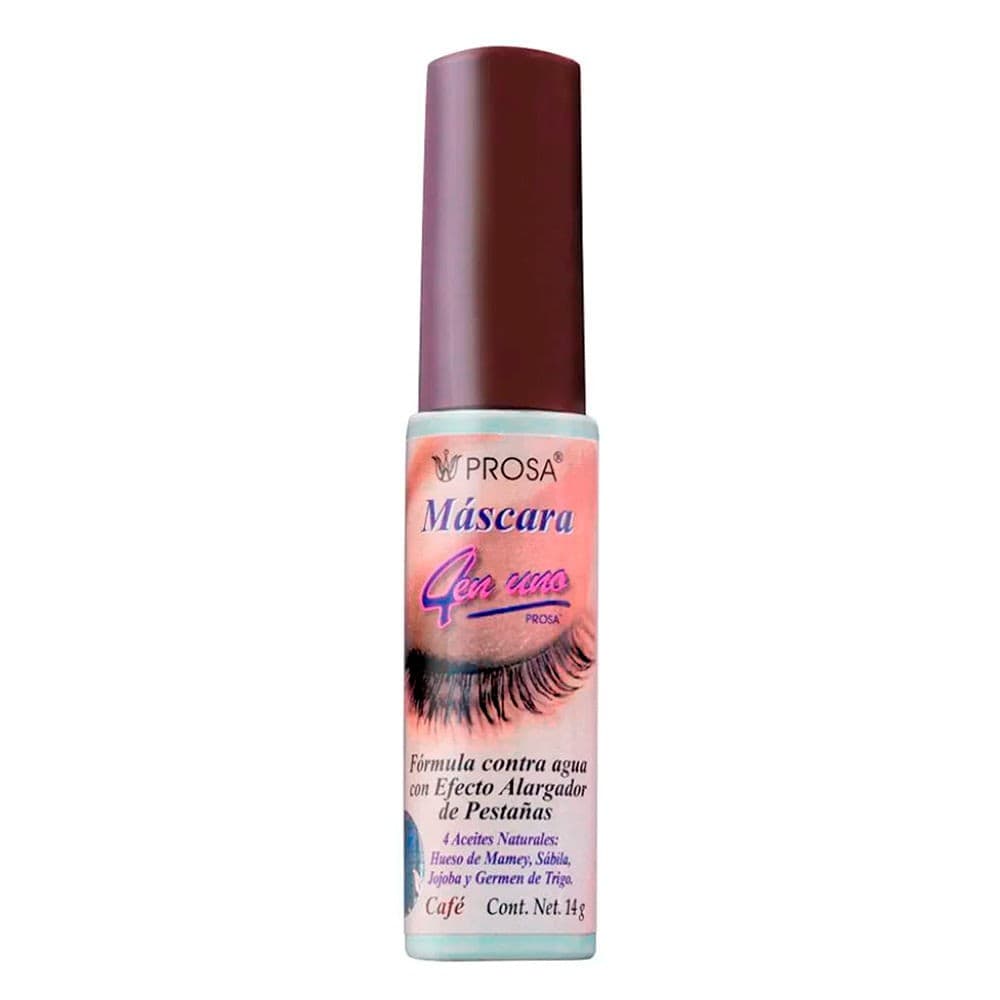 Mascara 4 en Uno Color Cafe Tubo C/14 G.