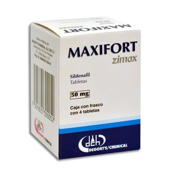 Maxifort Zimax C/ 4 Tabs. 50 Mg.