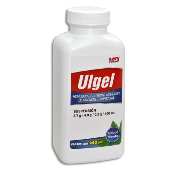 Ulgel Susp. Sab. Menta Fco. 240 Ml. 3.7-4.0-0.5 G/100 Ml.