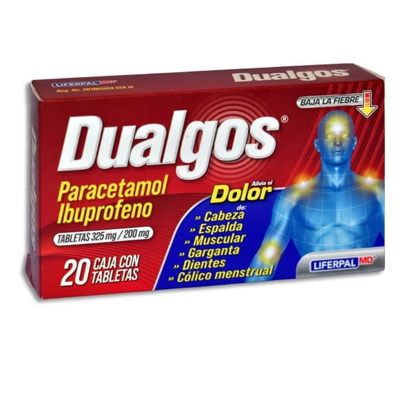 Dualgos C/20 Tabs. 325/200 Mg.