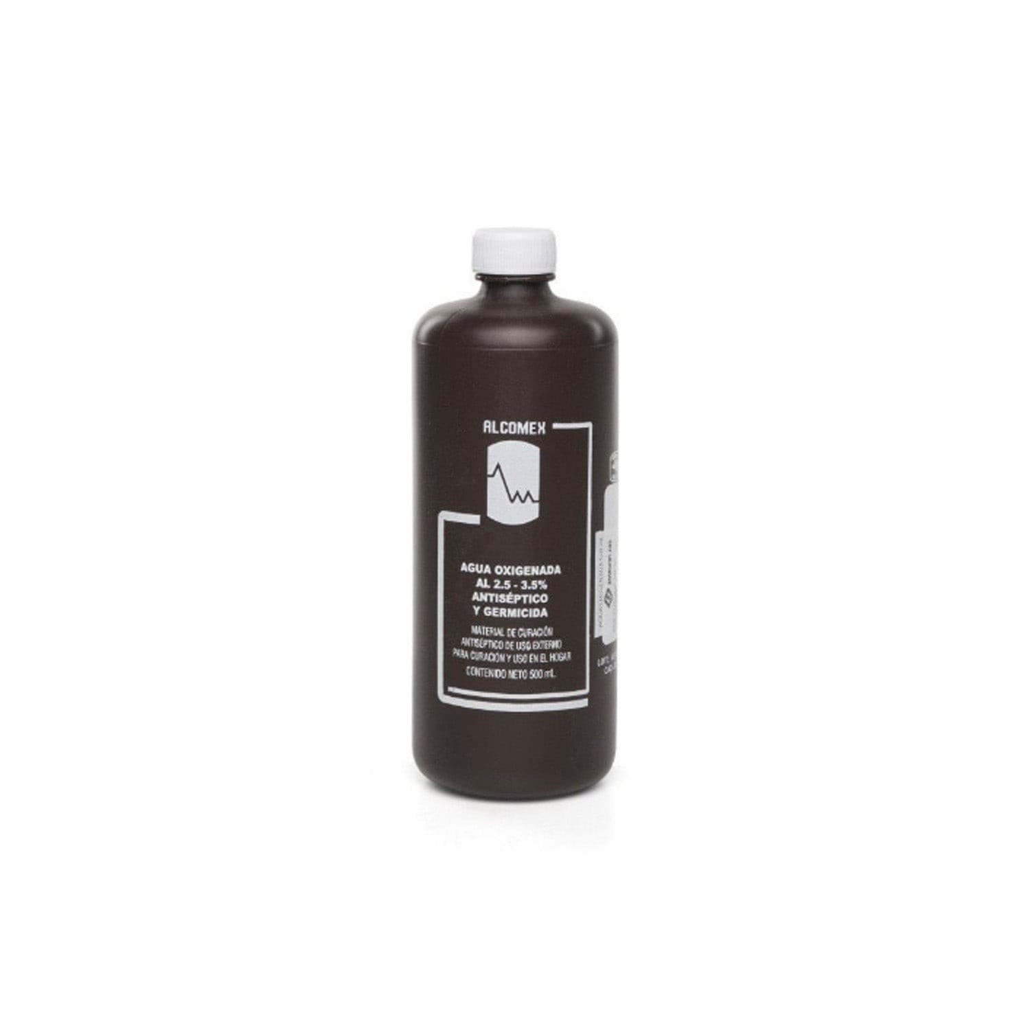 Agua Oxigenada (alcomex) Solución Al 2.5-3.5% Fco. 500 Ml.