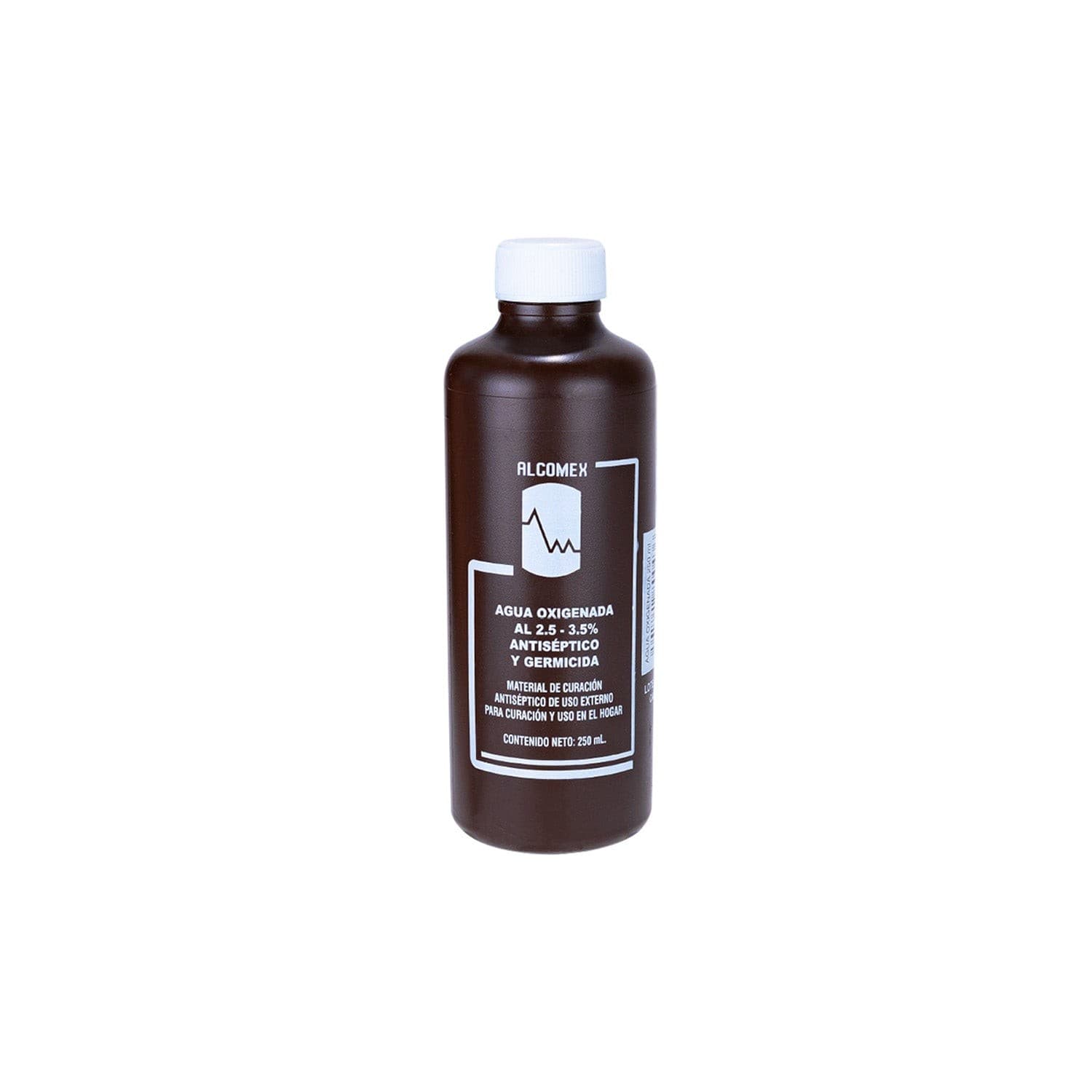 Agua Oxigenada (alcomex) Solución Al 2.5-3.5% Fco. 250 Ml.