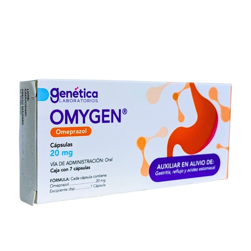 Omygen Cja. C/ 7 Caps. 20 Mg.