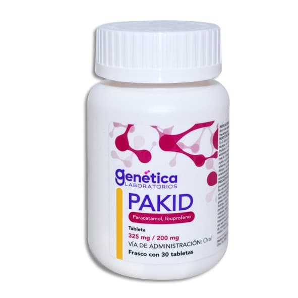Pakid Fco. C/30 Tabs. 325/200 Mg.