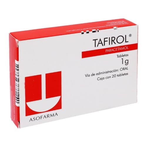 Tafirol C/20 Tabletas 1 G.