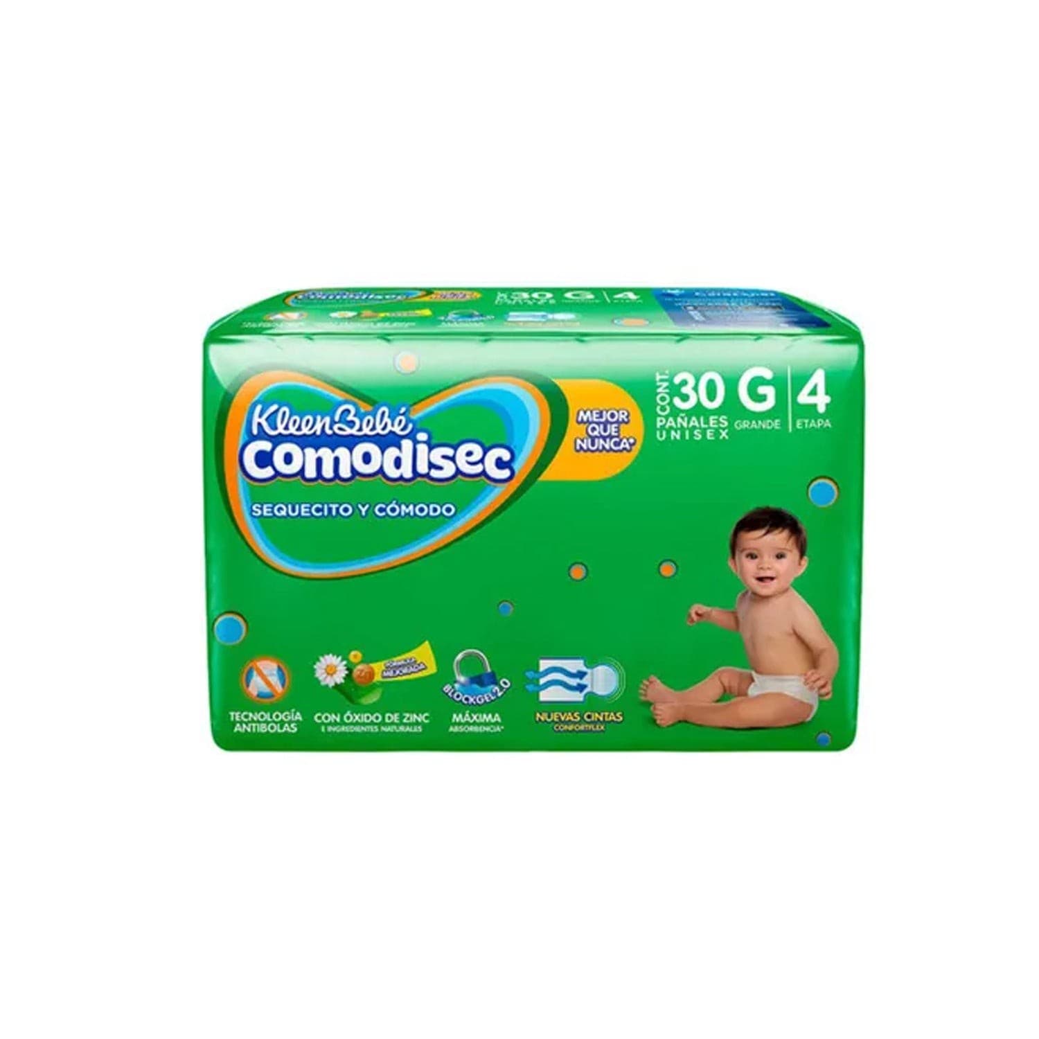 Kleenbebé Comodisec Grande (etapa 4 / 9-12 Kg.) C/30 Pzs.