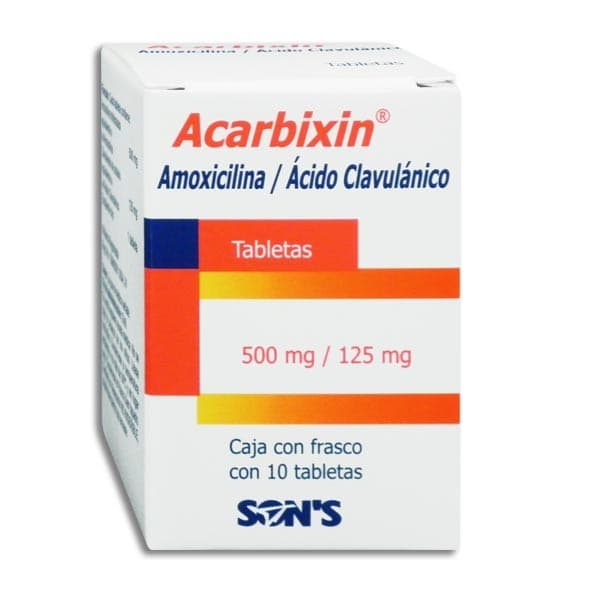 Acarbixin C/10 Tabs. 500/125 Mg.
