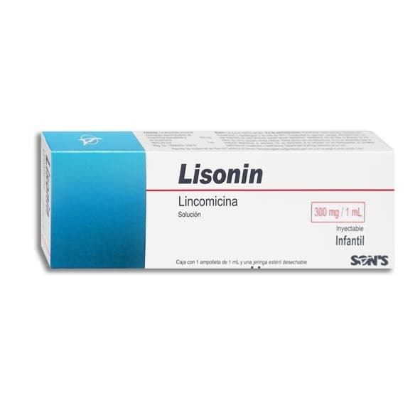 Lisonin Sol. Iny. Infantil C/1 Ampta. 300 Mg/1 Ml. y Jeringa.