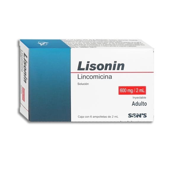 Lisonin Sol. Iny. Adulto C/6 Amptas. 600 Mg/2 Ml.
