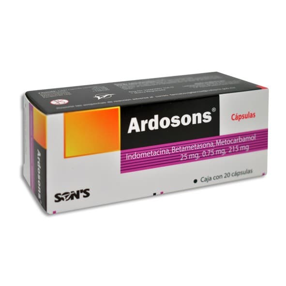 Ardosons C/20 Caps. 25/0.75/215 Mg.