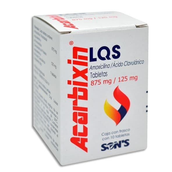 Acarbixin Lqs C/10 Tabs. 875/125 Mg.