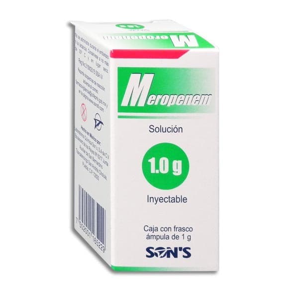 Meropenem (son´s) Sol. Iny. C/1 Fco. Amp. 1 G.