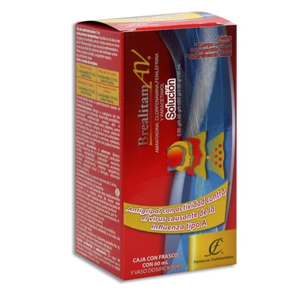 Brealitam Av Sol. Fco. 60 Ml. 0.50-0.02-0.055-3.00 G/100 Ml.