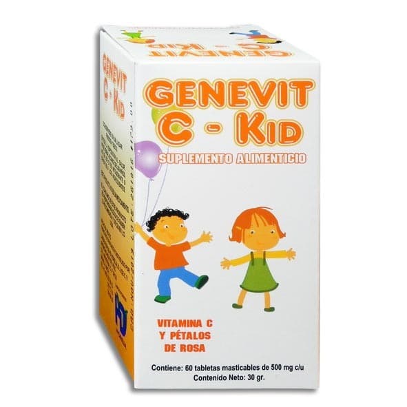 Genevit C-kid C/60 Tabs. Masticables 500 Mg.