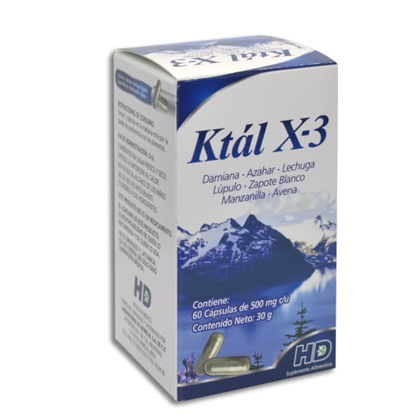 Ktál X-3 C/60 Caps. 500 Mg.
