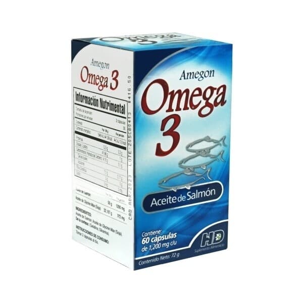 Amegon Omega 3 Cja/fco. C/60 Caps. 1200 Mg.