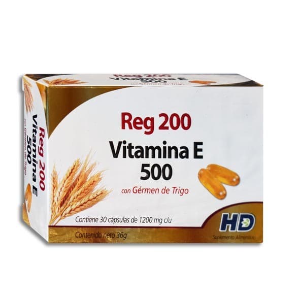 Reg 200 (vitamina-e 500) C/30 Caps. 1200 Mg.