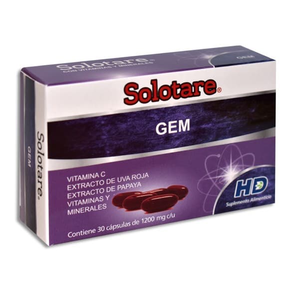 Solotare Gem C/30 Caps. 1200 Mg.