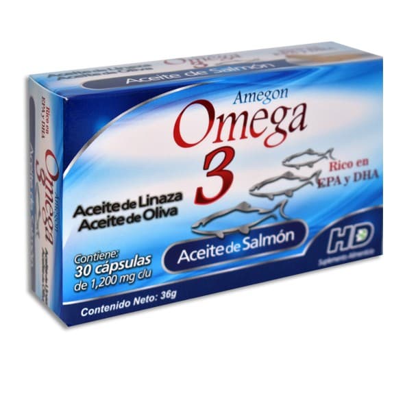 Amegon Omega 3 Cja. C/30 Caps. 1200 Mg.
