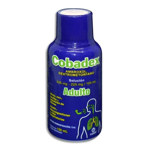 Cobadex Sol. Adulto Fco. 120 Ml. 225-225 Mg/100 Ml.