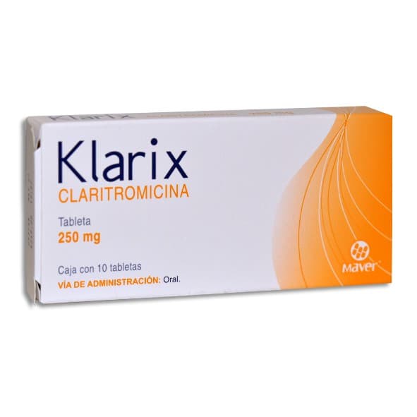Klarix C/10 Tabs. 250 Mg.