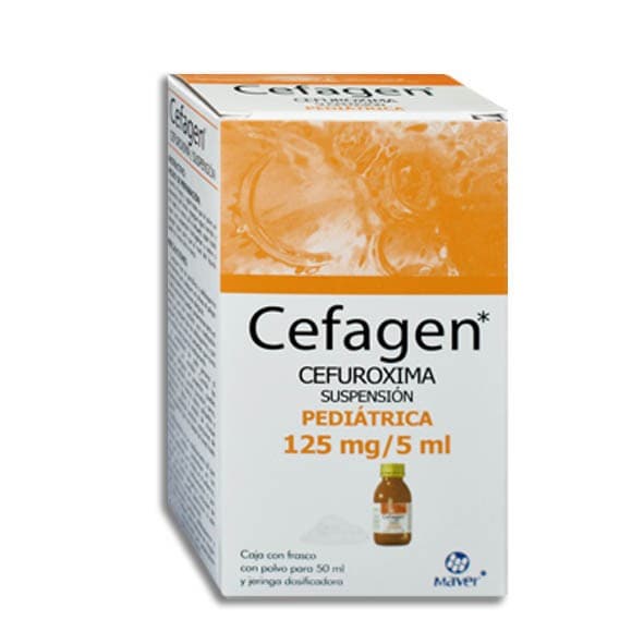 Cefagen Susp. Pediátrica Fco. 50 Ml. 125 Mg/5 Ml.
