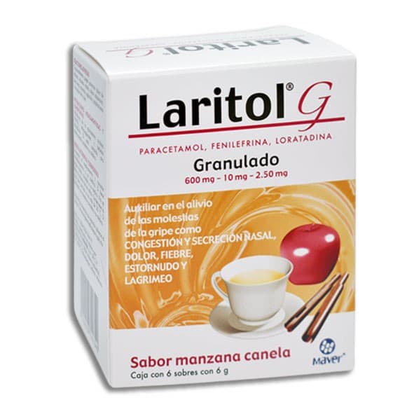 Laritol-g Granulado Sab. Manzana-canela C/6 Sobs. 600-10-2.5 Mg.