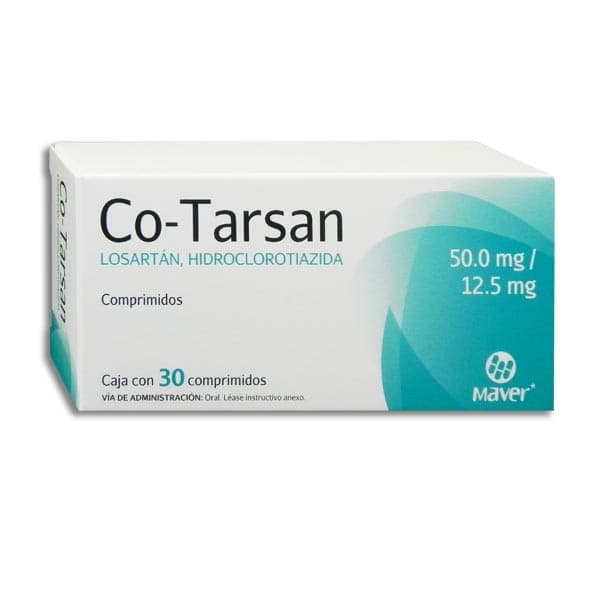 Co-tarsan C/30 Comps. 50/12.5 Mg.