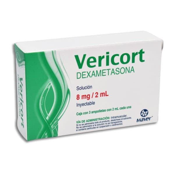 Vericort Sol. Iny. C/3 Amptas. 8 Mg/2 Ml.