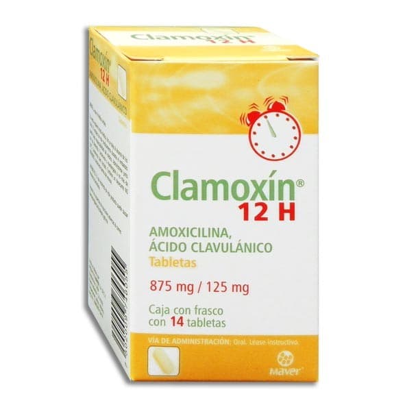 Clamoxín 12h C/14 Tabs. 875/125 Mg.