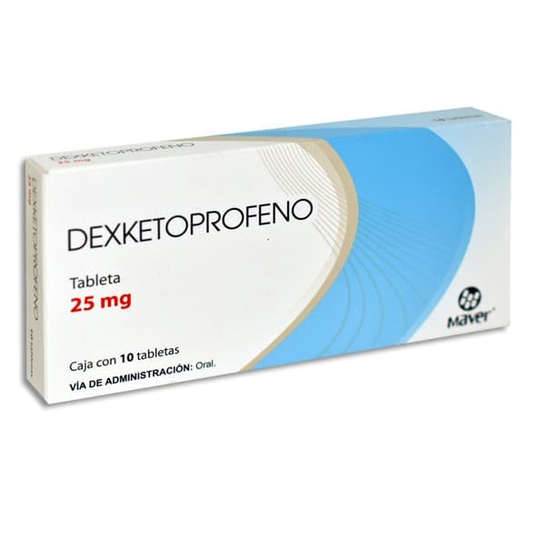 Dexketoprofeno (maver) C/10 Tabs. 25 Mg.