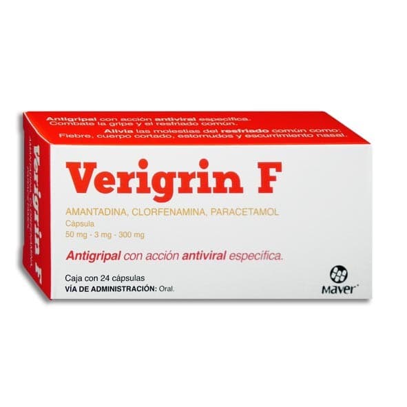 Verigrin-f C/24 Caps. 50/3/300 Mg.