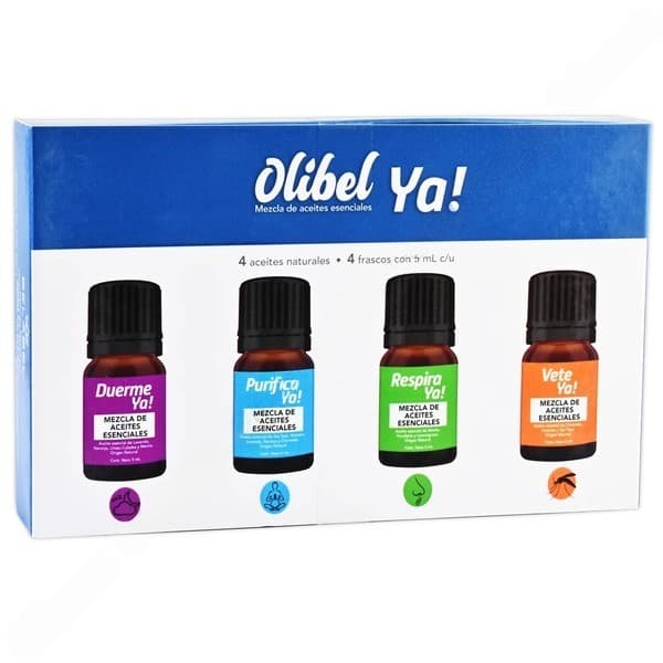 Olibel Ya! Aceites Esenciales "duerme/purifica/respira/vete" C/4 Fcos. 5 Ml.
