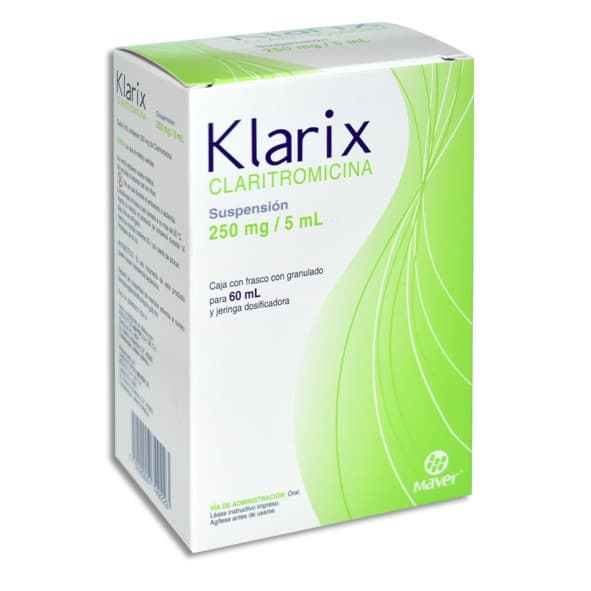 Klarix Susp. Fco. 60 Ml. 250 Mg/5 Ml.