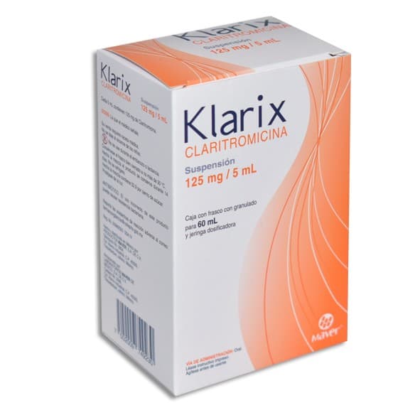 Klarix Susp. Fco. 60 Ml. 125 Mg/5 Ml.