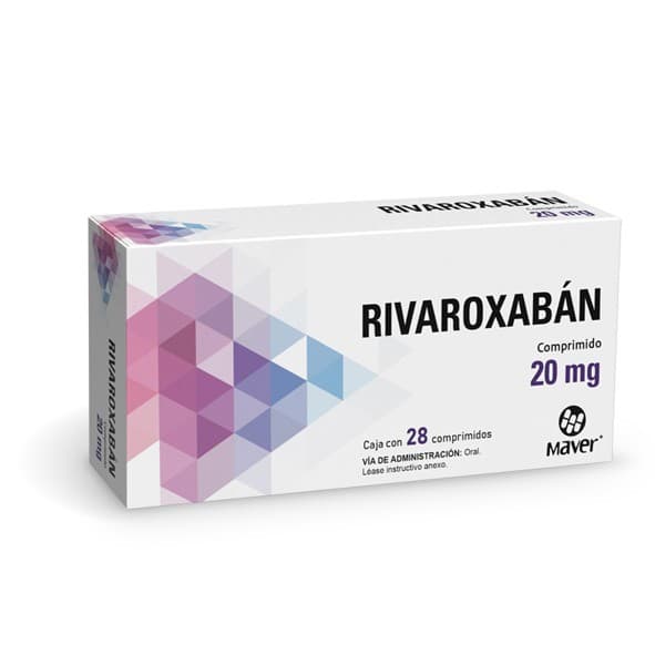Rivaroxabán (maver) C/28 Comps. 20 Mg.
