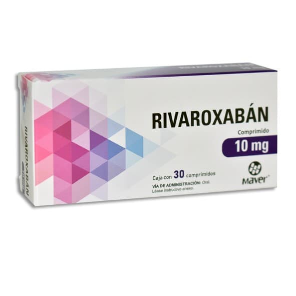 Rivaroxabán (maver) C/30 Comps. 10 Mg.