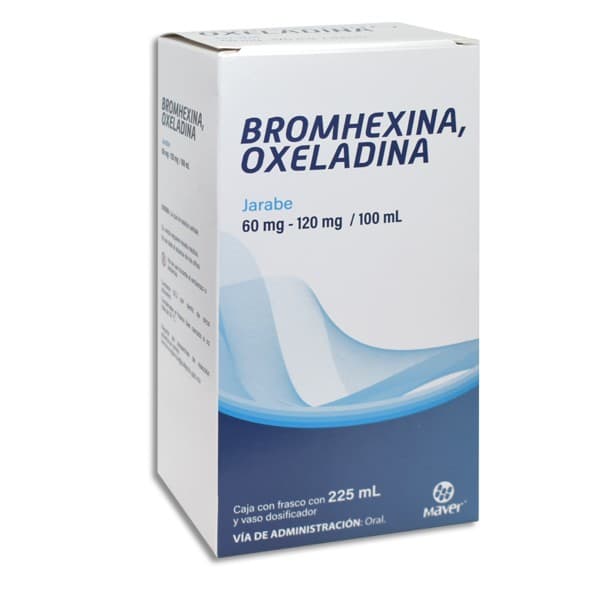 Bromhexina/oxeladina (maver) Jarabe Fco. 225 Ml. 60-120 Mg/100 Ml.