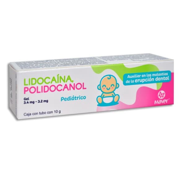 Lidocaína/polidocanol (maver) Pediátrico Gel Tubo C/10 G. 3.4/3.2 Mg.
