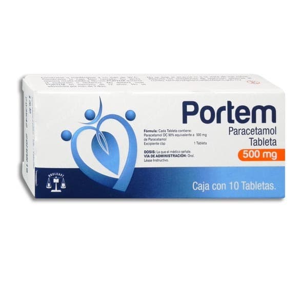 Portem C/10 Tabs. 500 Mg.