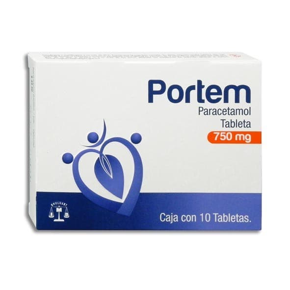 Portem C/10 Tabs. 750 Mg.