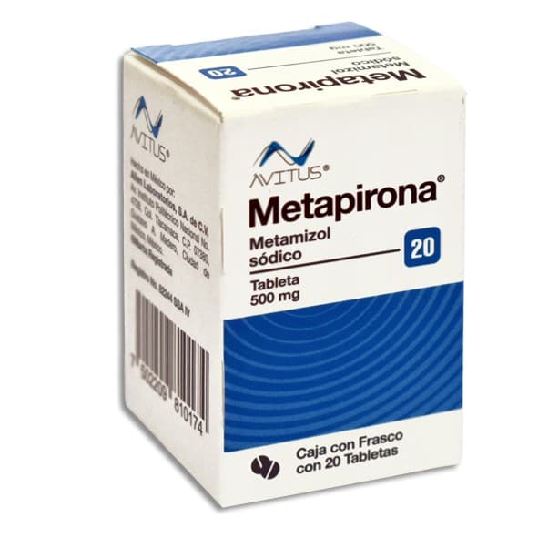 Metapirona Cja/fco. C/20 Tabs. 500 Mg.