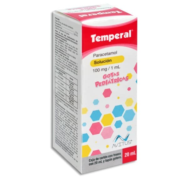Temperal Sol. Pediátrica Fco. Gotero 20 Ml. 100 Mg/1 Ml.