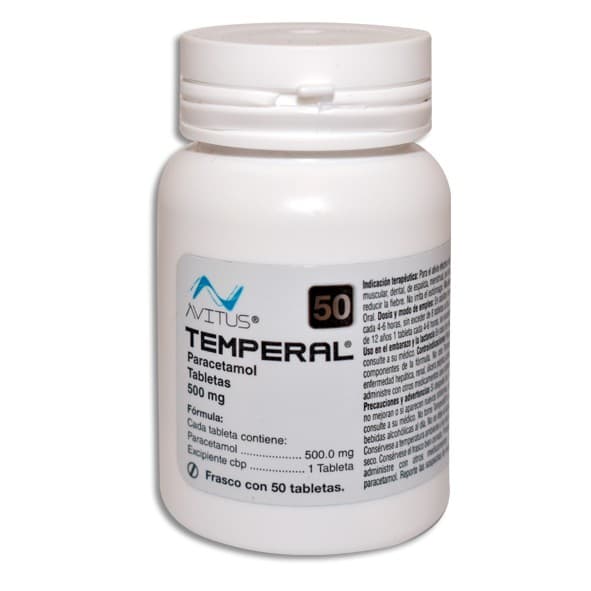 Temperal C/50 Tabs. 500 Mg.
